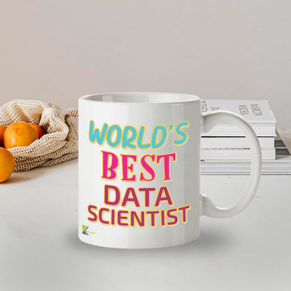 Kruzroyal DZ891 World's Best Data Scientist 11OZ Tea/Coffee Mug Cup - Unique Coffee Cup and Gift Ideas, Data Scientist's Mug