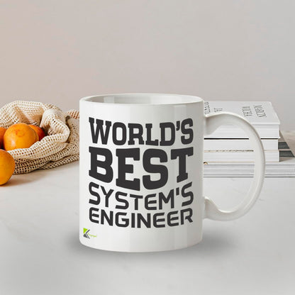 Kruzroyal DZ806 World's Best Systems Engineer Mug 11oz - Funny Tech Gifts for Men Dad - IT Professional Coder Developer Novelty Cup for Birthday Christmas