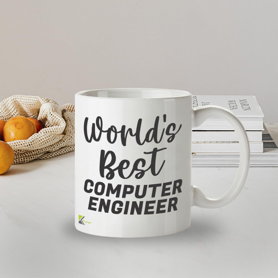 Kruzroyal DZ807 World's Best Computer Engineer Mug 11oz - Funny Tech Gifts for Men Dad - IT Software Coder Programmer Novelty Cup for Birthday Christmas
