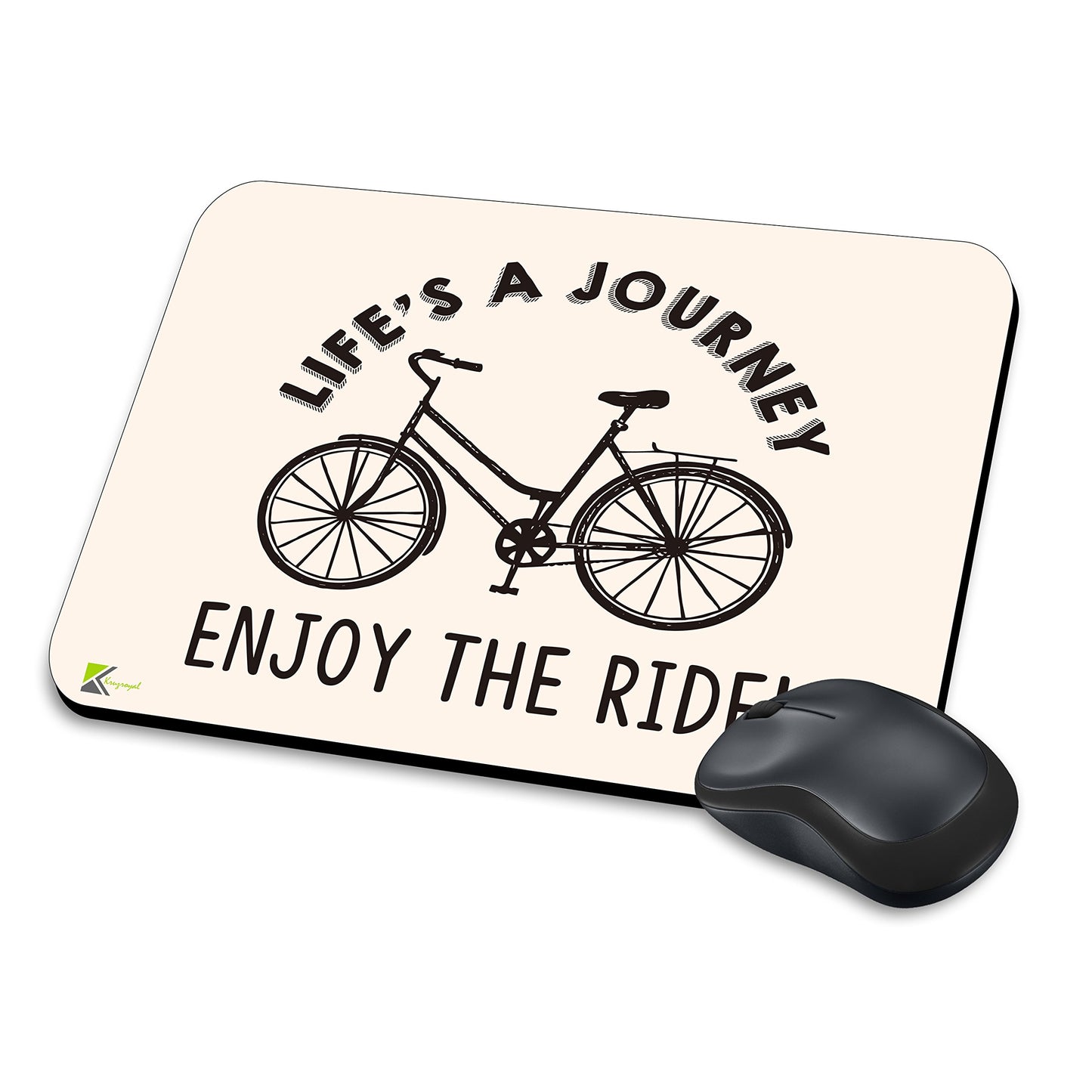MM291 - Life's a journey, Enjoy the ride! Funny Novelty Gift Mousemat/MousePad Anti Slip Laptop Computer PC Mouse Mat