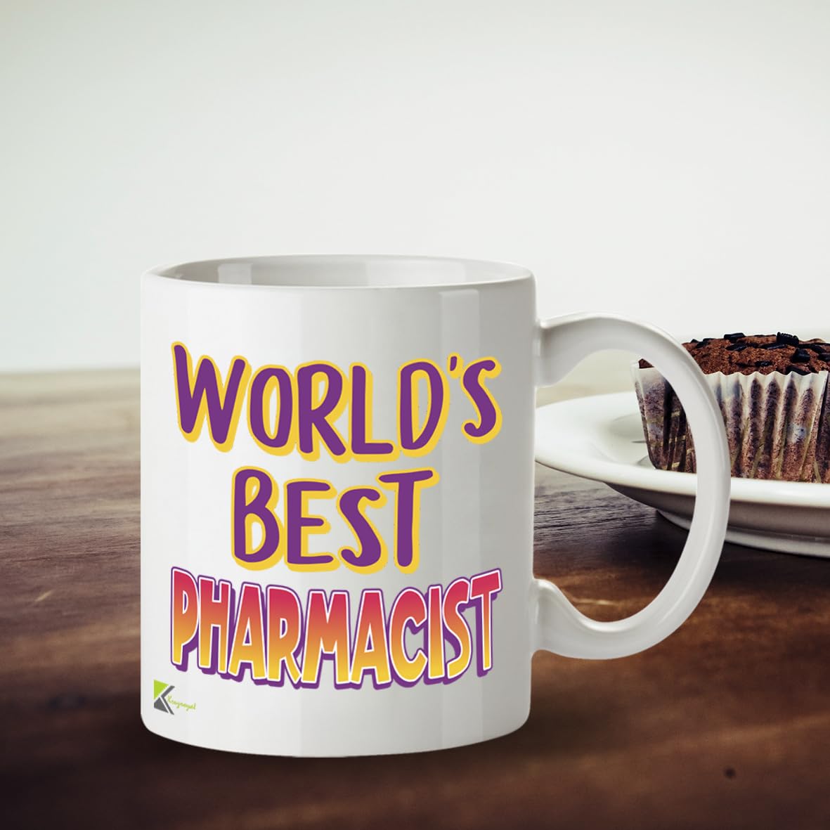 Kruzroyal DZ858 World's Best Pharmacist Mug 11oz - White Ceramic Cup for Chemist, Technician - Ideal Birthday, Retirement, Thank You Present