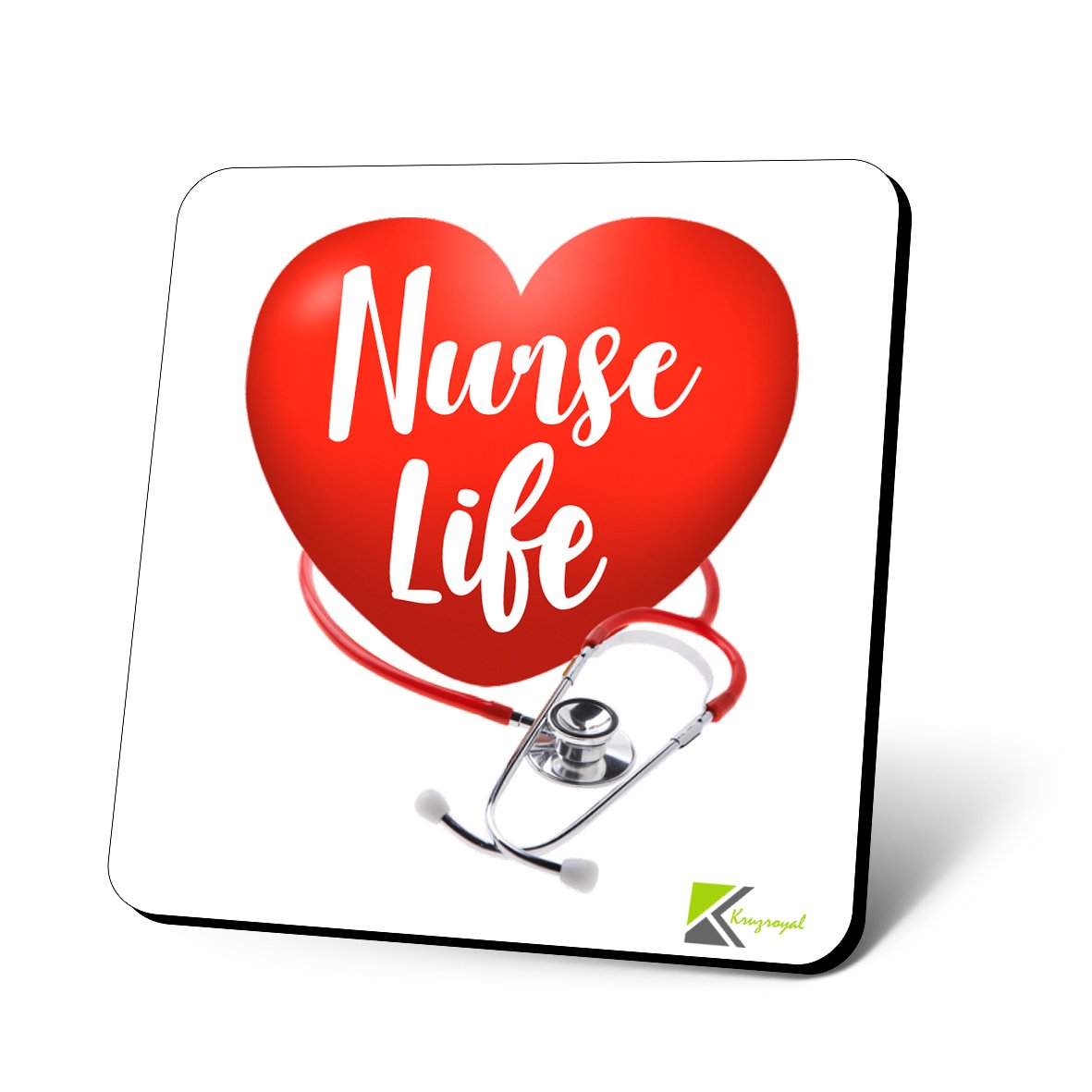 CS975 Nurse Life Novelty Funny Coffee Tea Drink Gift Glossy MDF Wooden Coaster