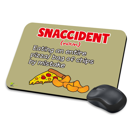 MM006 - Defination of Snaccident Funny Novelty Gift Mousemat/MousePad Anti Slip Laptop Computer PC Mouse Mat