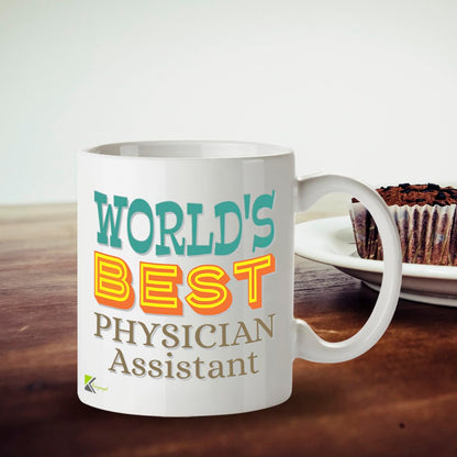 Kruzroyal DZ890 World's Best Physician Assistant 11OZ Tea/Coffee Mug Cup - Unique Coffee Cup and Gift Ideas, Physician Assistant's Mug