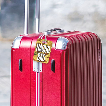 LT070 Nacho Bag Novelty Funny Unique Designer Gift Glossy Plastic Suitcase Luggage Tag
