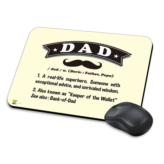 MM056 - Defination of Dad Funny Novelty Gift Mousemat/MousePad Anti Slip Laptop Computer PC Mouse Mat