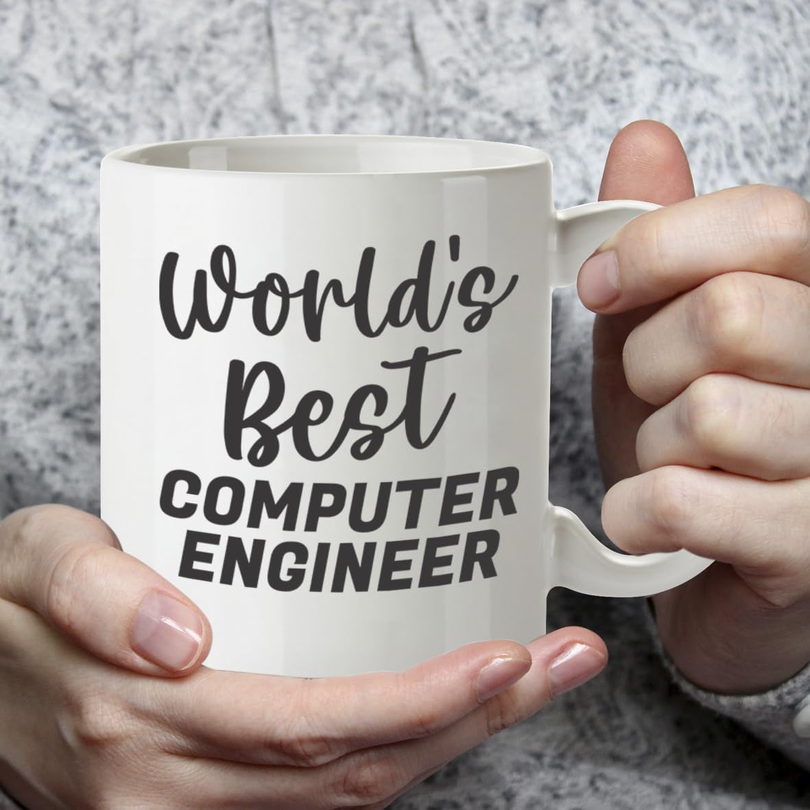 Kruzroyal DZ807 World's Best Computer Engineer Mug 11oz - Funny Tech Gifts for Men Dad - IT Software Coder Programmer Novelty Cup for Birthday Christmas