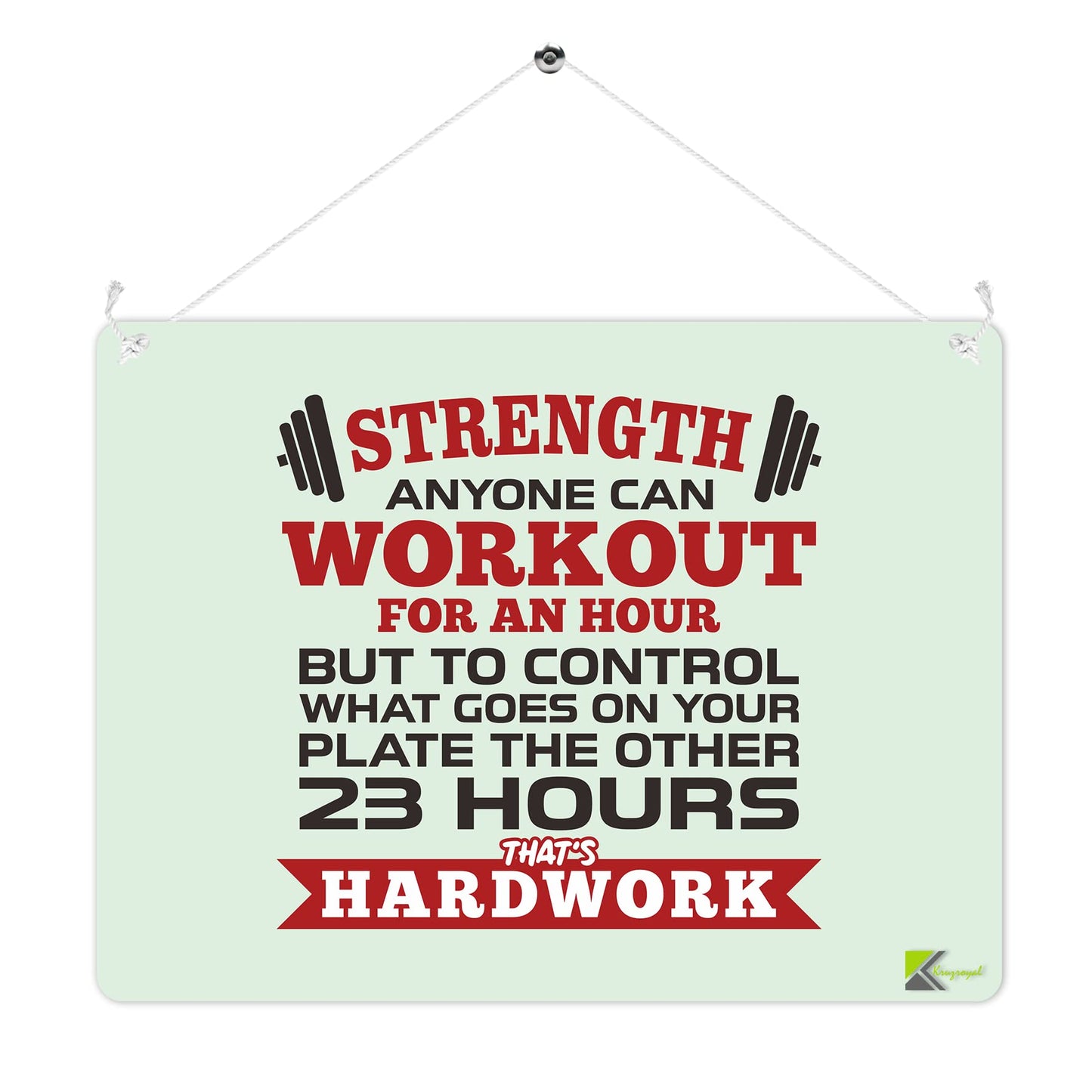 MP262 Hardwork quote Funny Novelty Retro Vintage Metal Wall Sign Plaque 20cm x 15cm