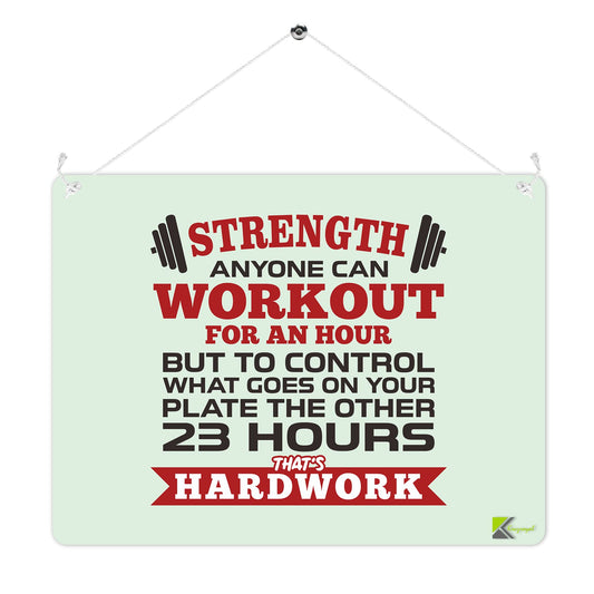 MP262 Hardwork quote Funny Novelty Retro Vintage Metal Wall Sign Plaque 20cm x 15cm