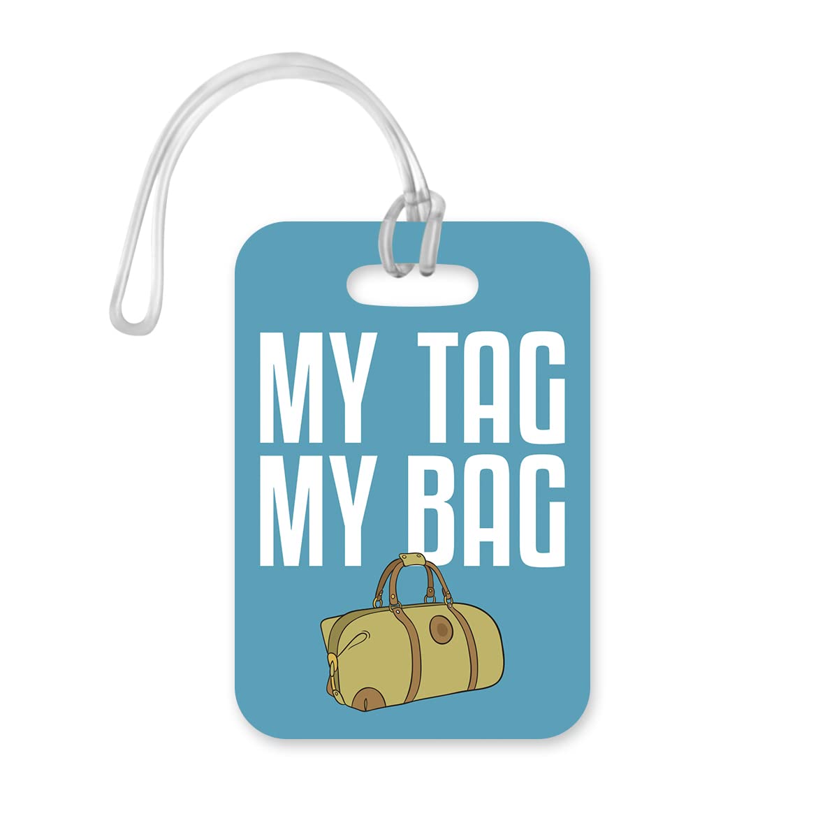 LT059 My TAG My Bag Novelty Funny Unique Designer Gift Glossy Plastic Suitcase Luggage Tag
