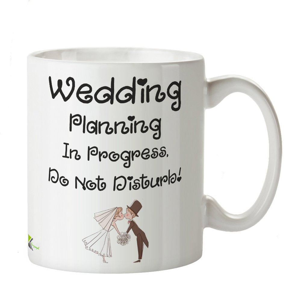 Kruzroyal Wedding Planning Mug, 11oz Ceramic Coffee Cup, Engagement Gift for Bride to Be, Dishwasher & Microwave Safe, Funny Bridal Shower Present