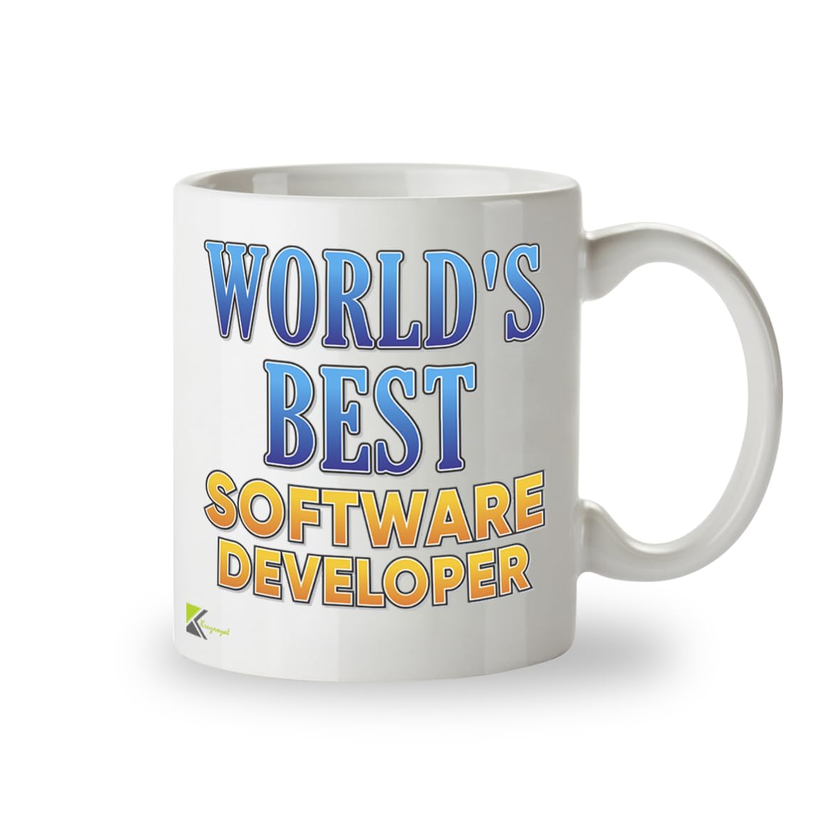 Kruzroyal DZ863 World's Best Software Developer Mug 11oz - White Ceramic Cup for Programmer, Coder, Engineer - Funny Birthday, Thank You Present