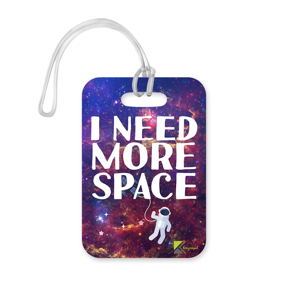 LT214 I Need More Space Novelty Funny Unique Designer Gift Glossy Plastic Suitcase Luggage Tag