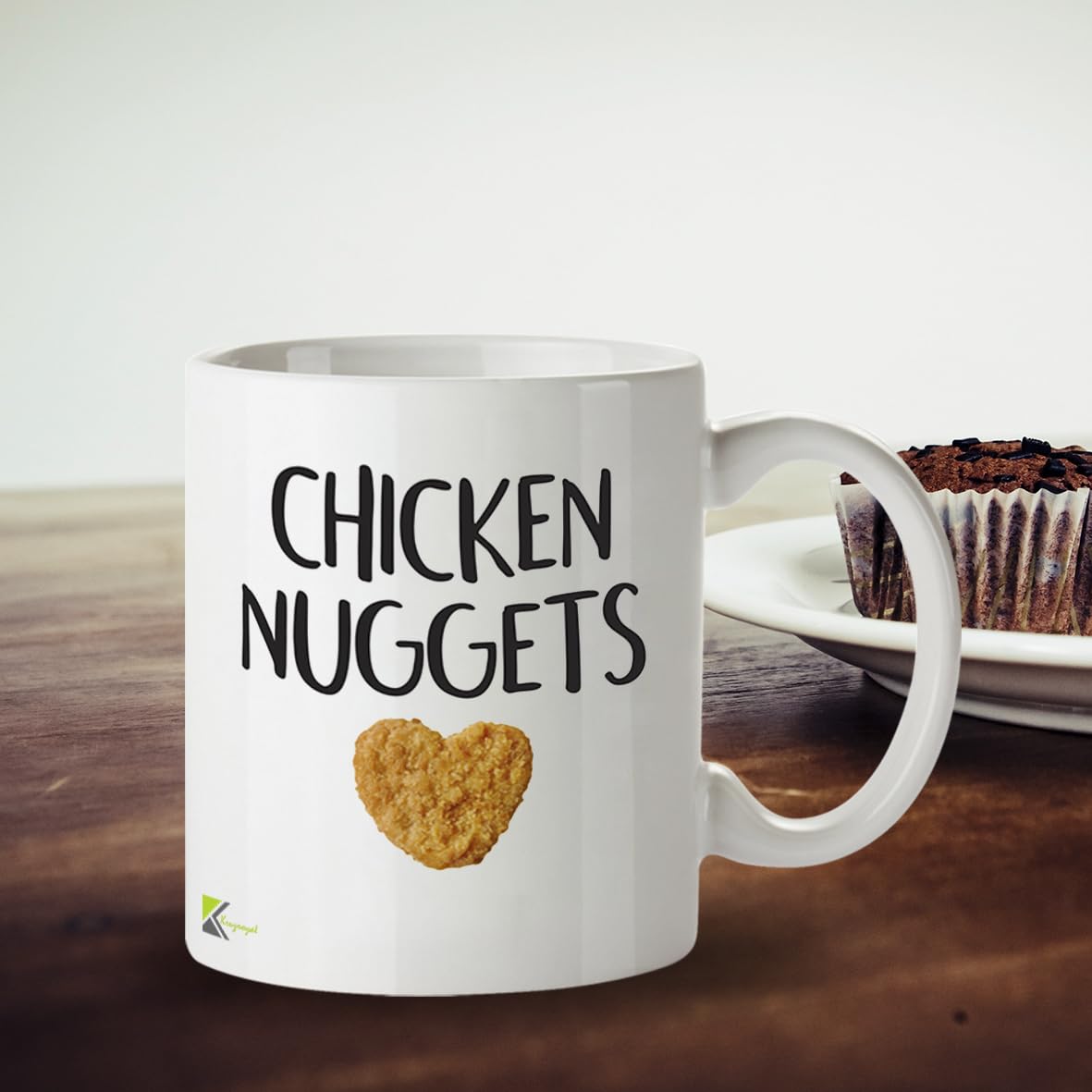 Kruzroyal DZ650 Chicken Nuggets Funny Novelty Great Gift Idea Coffee Tea Ceramic Mug