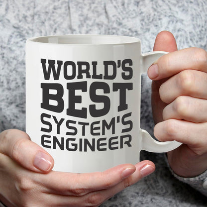 Kruzroyal DZ806 World's Best Systems Engineer Mug 11oz - Funny Tech Gifts for Men Dad - IT Professional Coder Developer Novelty Cup for Birthday Christmas
