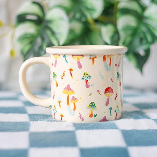 Something Different Wholesale Groovy Ceramic Mug – Colorful Mushroom Design, 350ml Capacity, Fun & Vibrant for Coffee or Tea, Hand Wash Only, Playful Nature-Inspired Mug for Caffeine Lovers