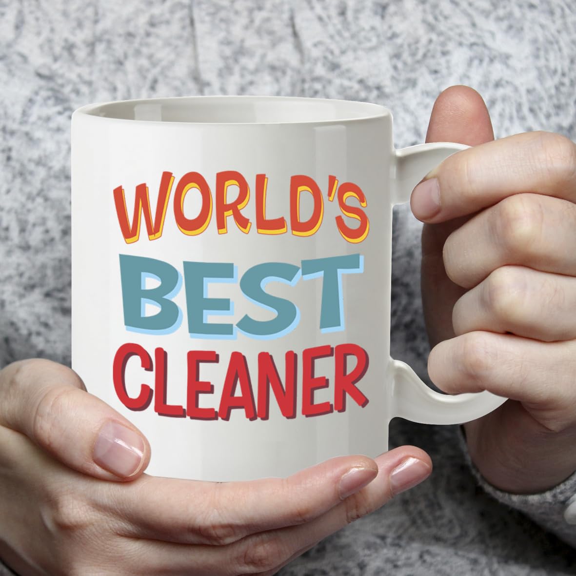 Kruzroyal DZ808 World's Best Cleaner Coffee Mug 11oz - Thank You Gifts for Cleaners Housekeeper Janitor - Funny Appreciation Novelty Cup for Men Women Birthday Christmas