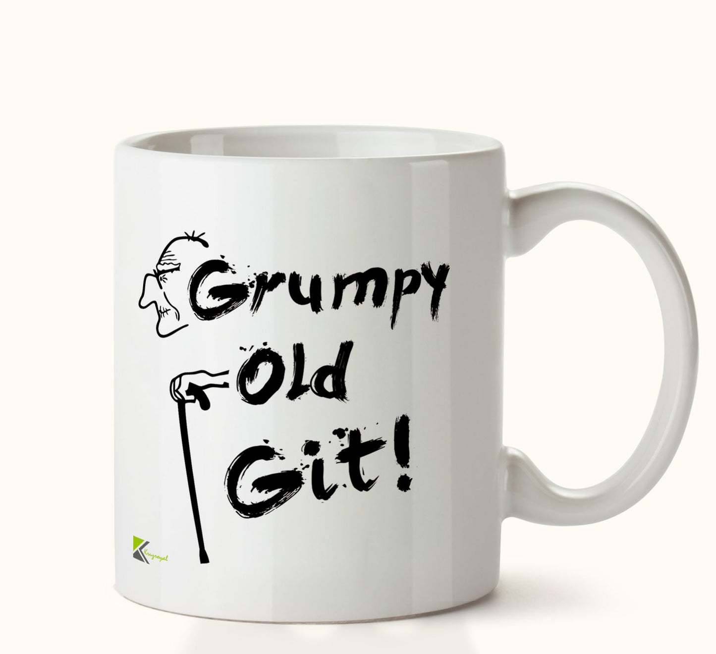 Kruzroyal DZ227 Grumpy Old Git! Funny Novelty Great Gift Idea Coffee Tea Mug
