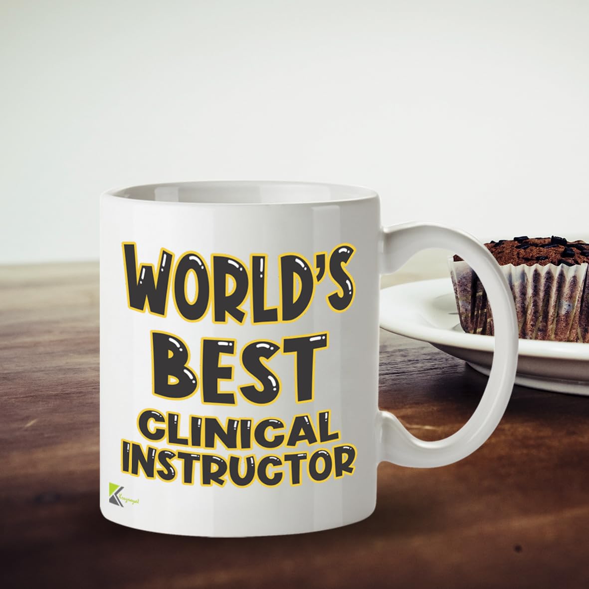 Kruzroyal DZ822 World's Best Clinical Instructor Mug 11oz - White Ceramic Coffee & Tea Cup for Nursing Preceptor, Mentor - Thank You Appreciation Present