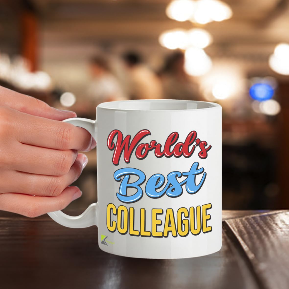 Kruzroyal DZ900 World's Best Colleague 11OZ Tea/Coffee Mug Cup - Unique Coffee Cup and Gift Ideas, Colleague's Mug