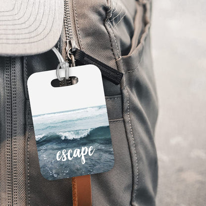 LT047 Escape Novelty Funny Unique Designer Gift Glossy Plastic Suitcase Luggage Tag