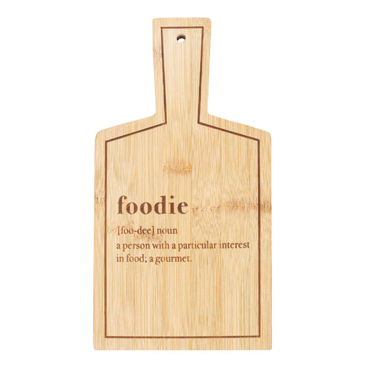 Bamboo Serving Board - Foodie Gift: Eco-Friendly, Durable & Food Safe