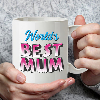 Kruzroyal DZ814 World's Best Mum Mug 11oz - Gifts for Mum from Daughter, Son - Funny Coffee Cup Present for Her Birthday, Mothers Day, Christmas