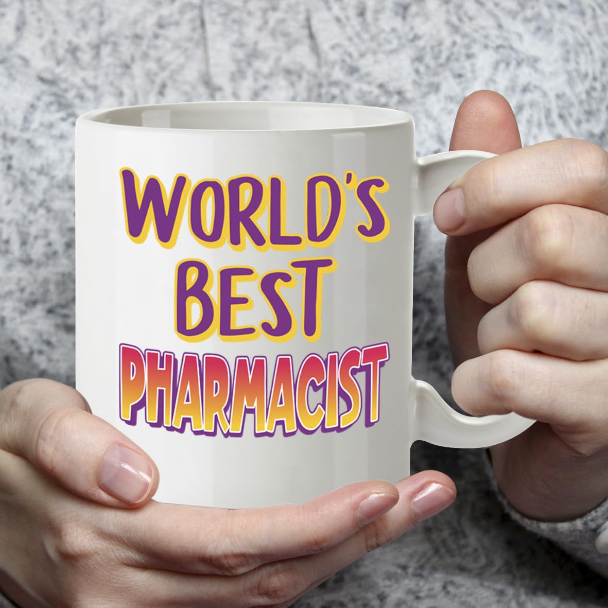 Kruzroyal DZ858 World's Best Pharmacist Mug 11oz - White Ceramic Cup for Chemist, Technician - Ideal Birthday, Retirement, Thank You Present