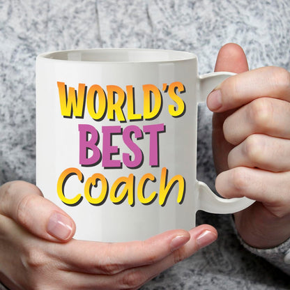 Kruzroyal DZ899 World's Best Coach 11OZ Tea/Coffee Mug Cup - Unique Coffee Cup and Gift Ideas, Coach's Mug