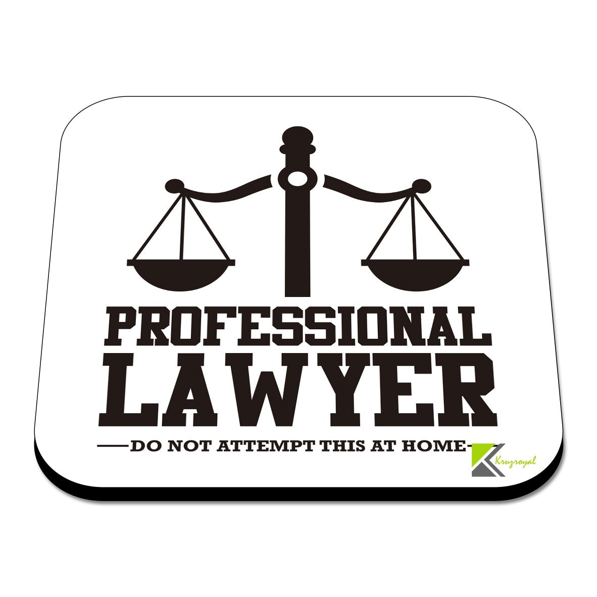 CS511 Professional Lawyer, do not Attempt This at Home Novelty Funny Coffee Tea Drink Gift Glossy MDF Wooden Coaster