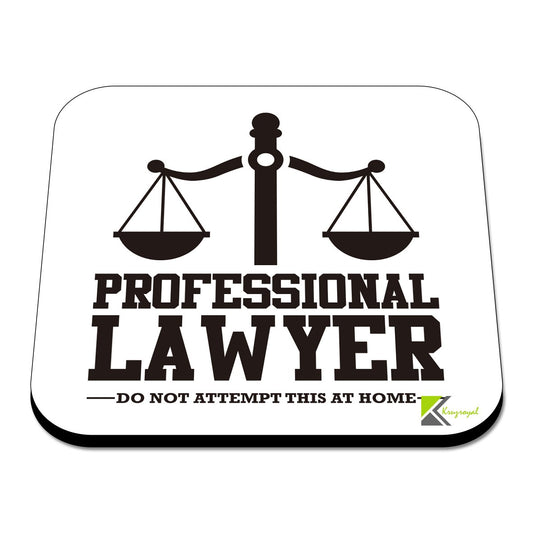 CS511 Professional Lawyer, do not Attempt This at Home Novelty Funny Coffee Tea Drink Gift Glossy MDF Wooden Coaster