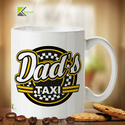 Kruzroyal DZ231 Dad's Taxi Funny Novelty Great Gift Idea Coffee Tea Mug