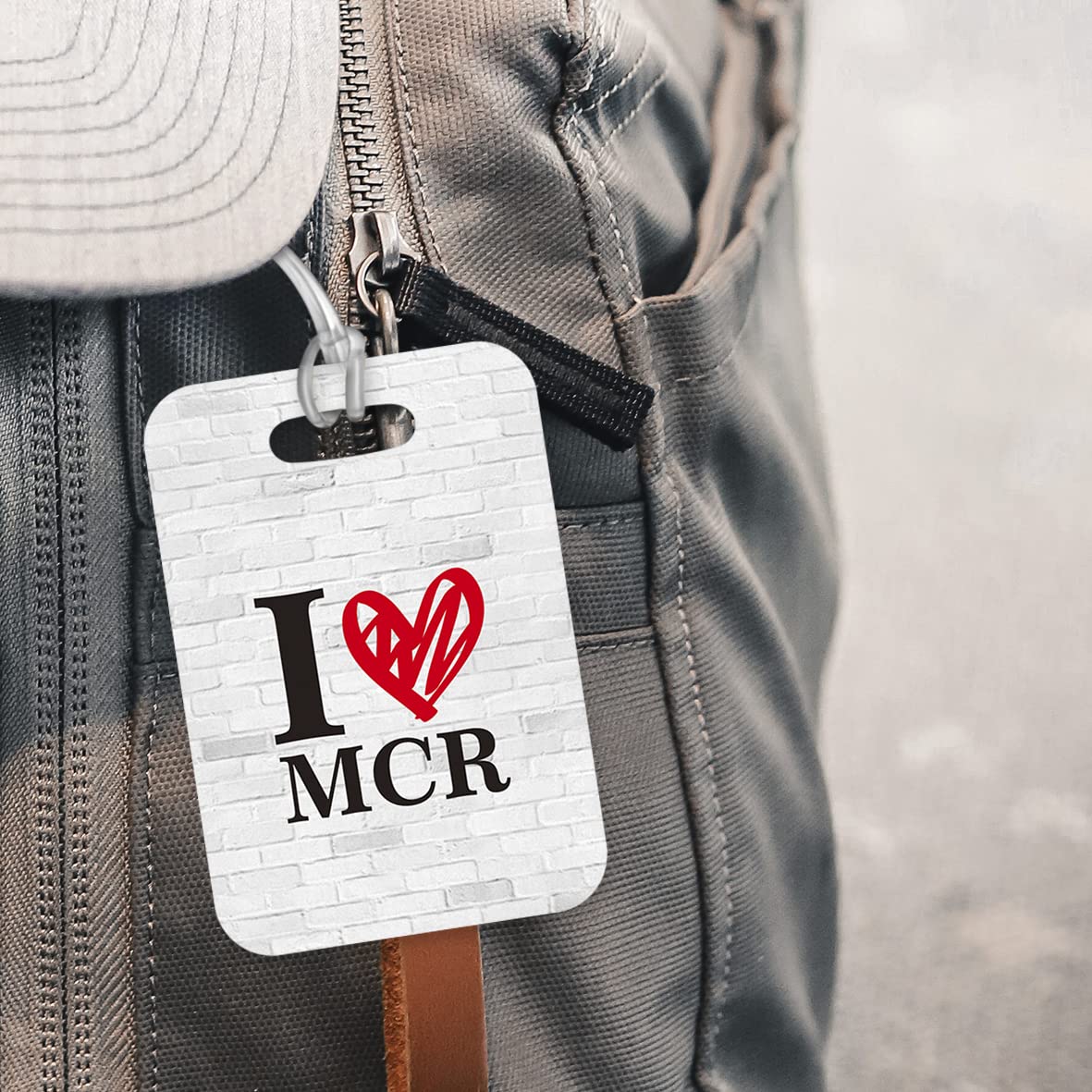 LT245 I Love MCR Novelty Funny Unique Designer Gift Glossy Plastic Suitcase Luggage Tag