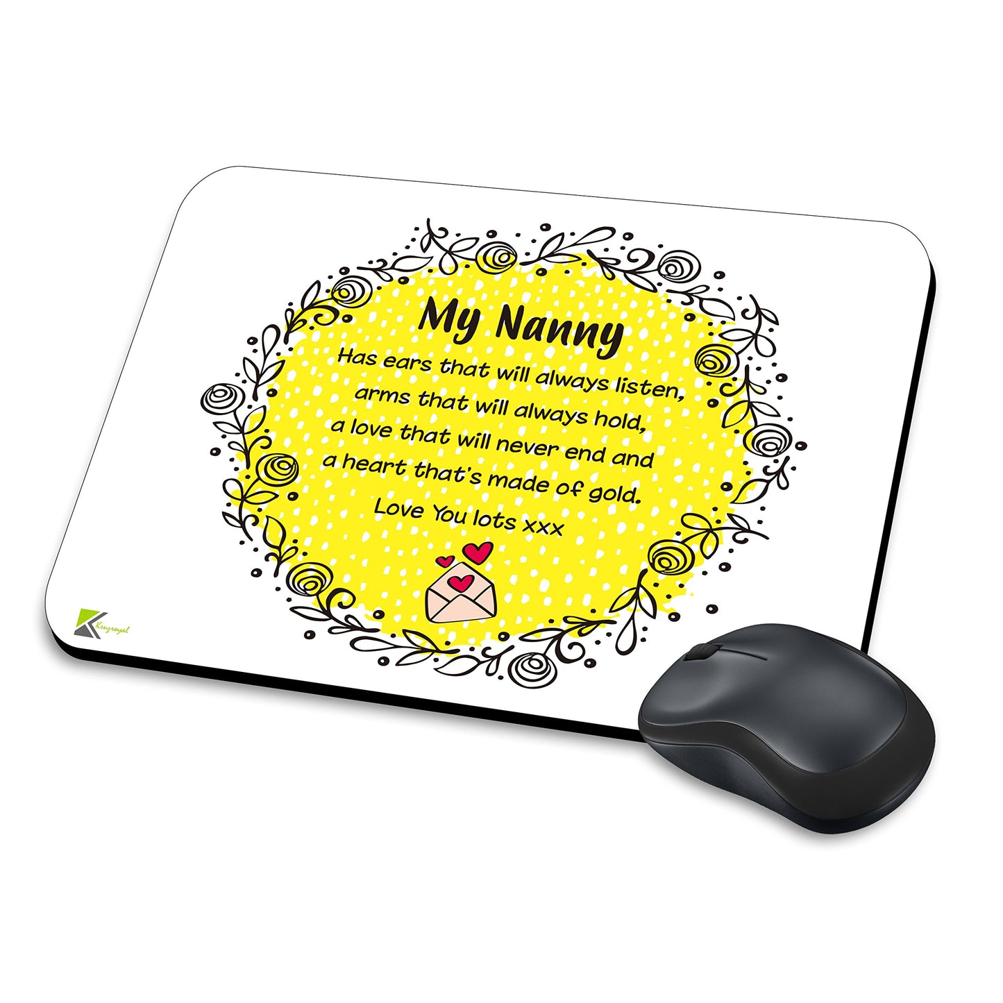 MM199 - My Nanny Funny Novelty Gift Mousemat/MousePad Anti Slip Laptop Computer PC Mouse Mat