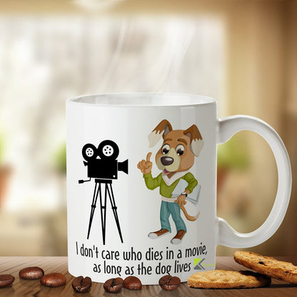 Kruzroyal As Long As The Dog Lives Funny Mug, Novelty Coffee Cup, Dog Lover Gift for Movie Fans
