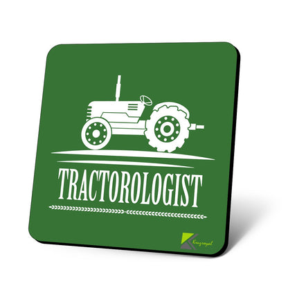 CS642 Tractorologist Novelty Funny Coffee Tea Drink Gift Glossy MDF Wooden Coaster