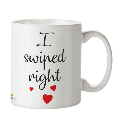 Kruzroyal DZ205 I Swiped Right Funny Novelty Great Gift Idea Coffee Tea Mug