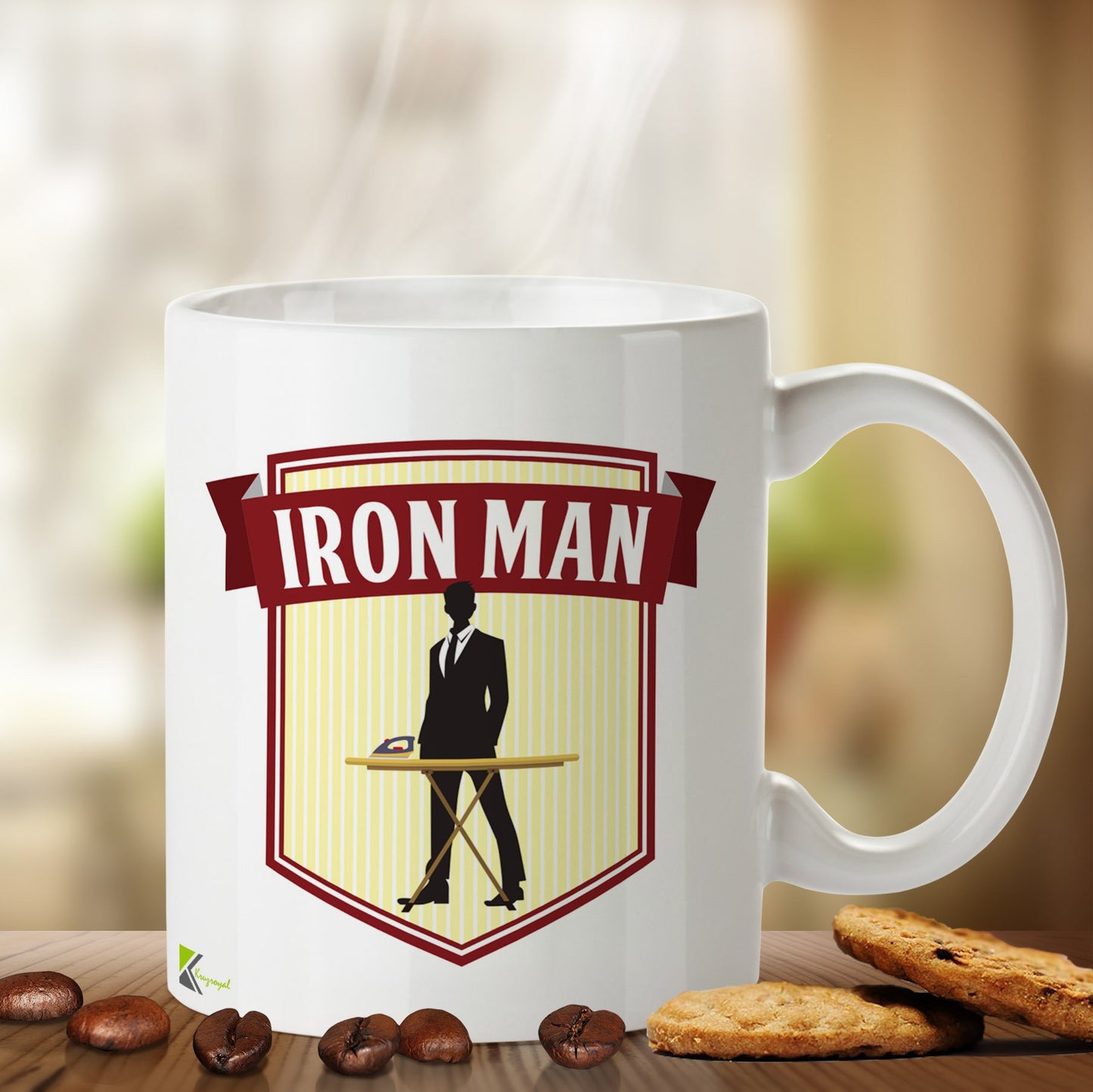 Kruzroyal DZ490 Iron Man Funny Novelty Great Gift Idea Coffee Tea Mug