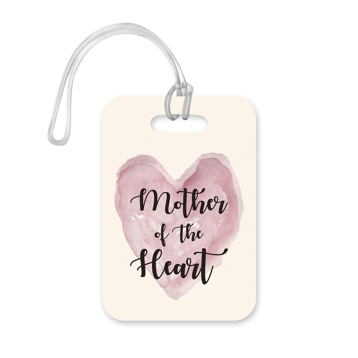 LT026 Mother of The Heart Novelty Funny Unique Designer Gift Glossy Plastic Suitcase Luggage Tag