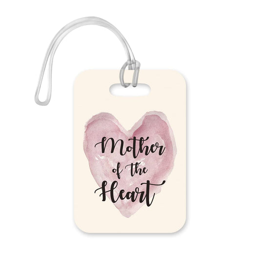 LT026 Mother of The Heart Novelty Funny Unique Designer Gift Glossy Plastic Suitcase Luggage Tag