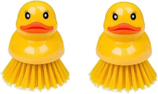 2 x Duck Shape Shape Washing Up/Scrubbing Brush