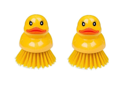 2 x Duck Shape Shape Washing Up/Scrubbing Brush