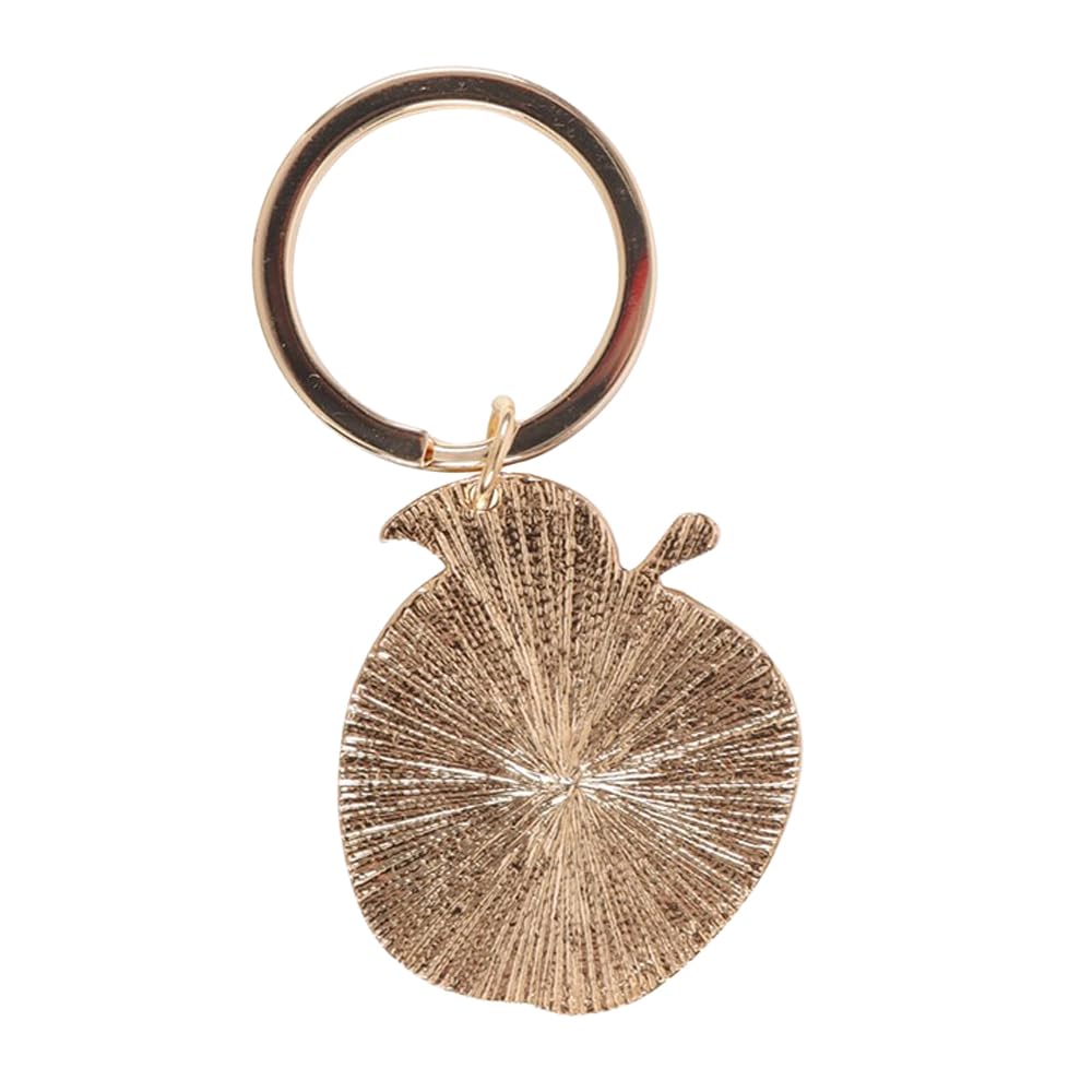 Something Different Best Teacher Apple Keyring (One Size) (Red/Green)