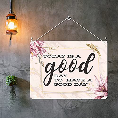 Kruzroyal MP488 Today is a good day to have a good day Funny Novelty Retro Vintage Metal Wall Sign Plaque 20cm x 15cm