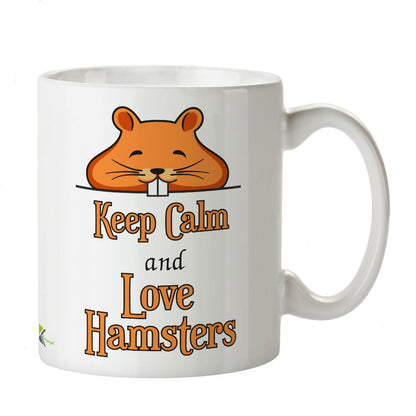 Kruzroyal DZ265 Keep Calm and Love Hamsters Funny Novelty Great Gift Idea Coffee Tea Mug
