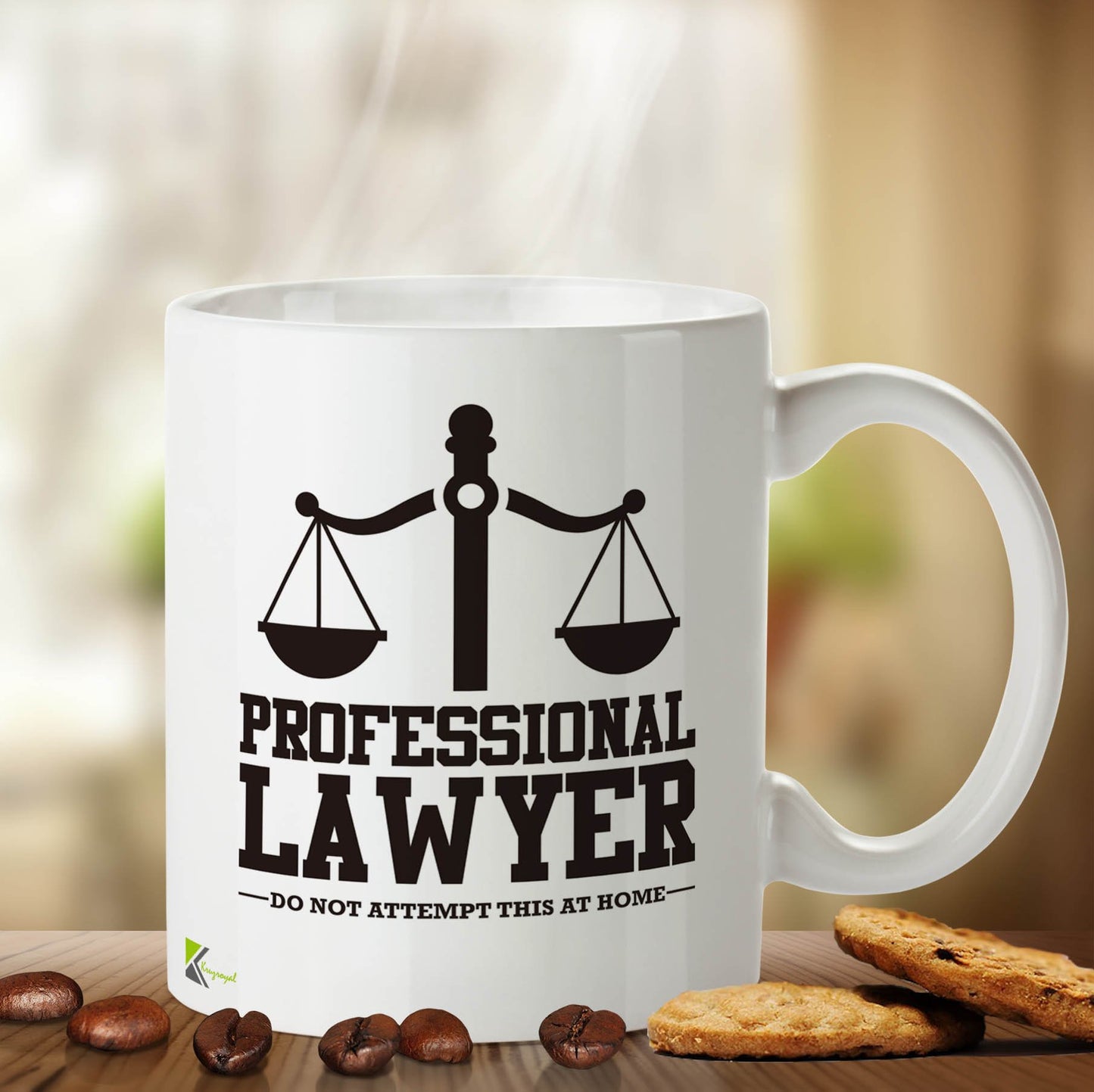 Kruzroyal DZ411 Professional Lawyer, do not Attempt This at Home Funny Novelty Great Gift Idea Coffee Tea Mug