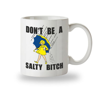 Kruzroyal Don't Be a Salty B*tch Funny Mug, Sarcastic Novelty Coffee Cup, Gag Gift for Friends and Colleagues