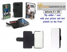 personalised custom printed iphone 5 / 5s flip wallet case cover. Trophy Super Store