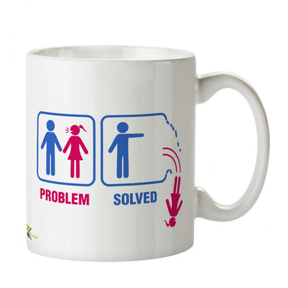 Kruzroyal DZ264 Problem Solved Funny Novelty Great Gift Idea Coffee Tea Mug