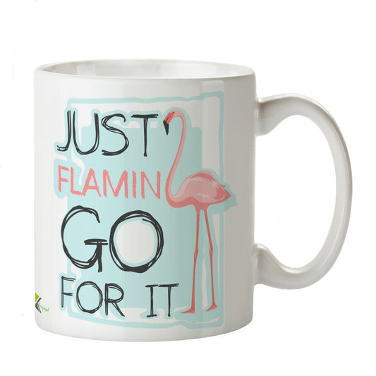 Kruzroyal DZ377 Just Flamin go for it Funny Novelty Great Gift Idea Coffee Tea Mug
